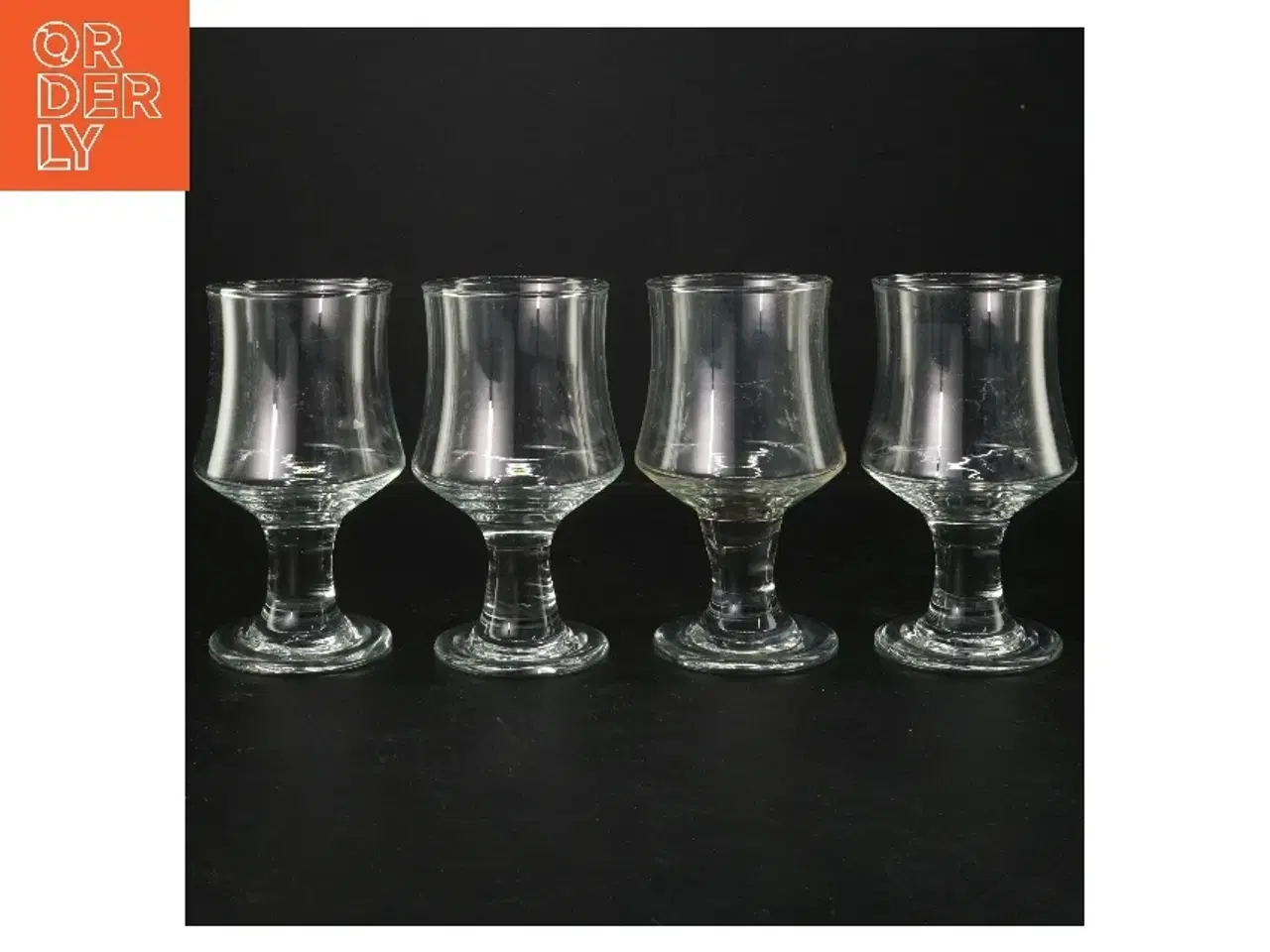 Billede 1 - Fire glas på fod (str. 15 cm)