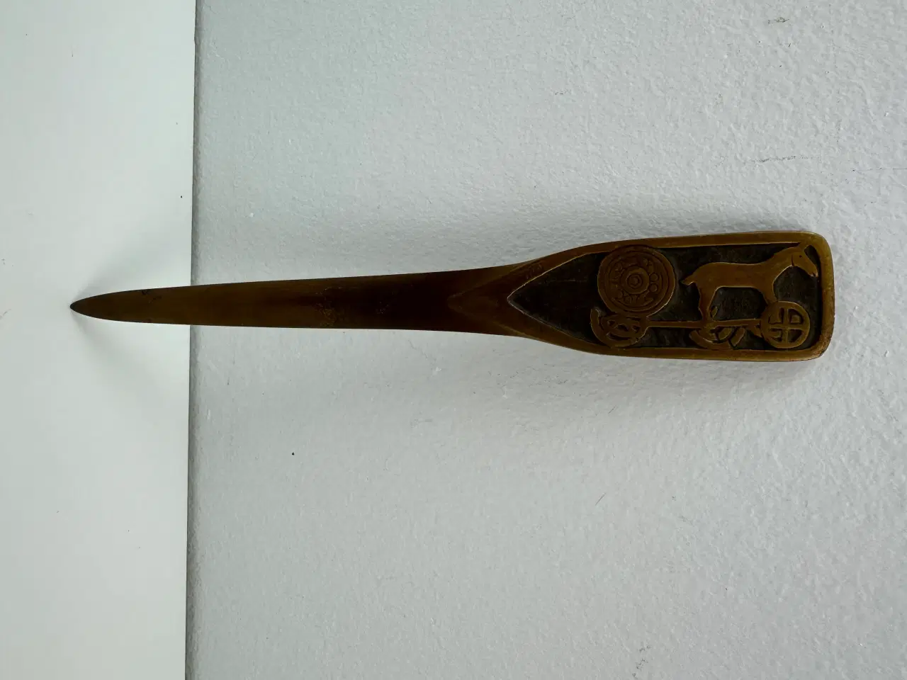 Billede 1 - Vintage brevkniv i malm (Nordisk Malm)