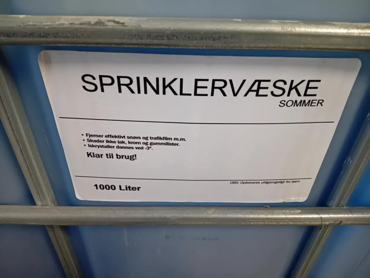 Billede 1 - Sprinklervæske 900 liter.