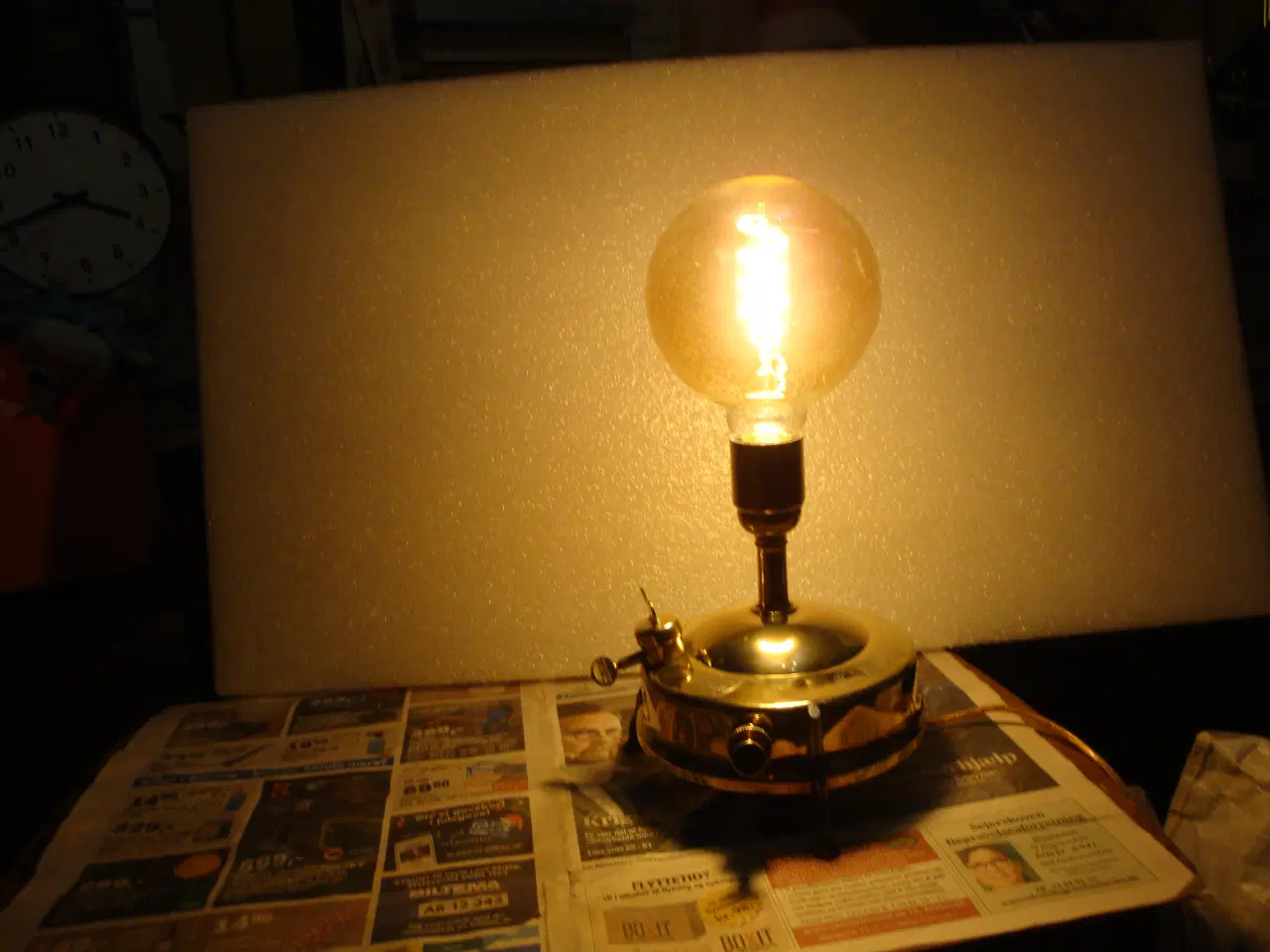 Billede 6 - Bordlampe ombygget gammel primus