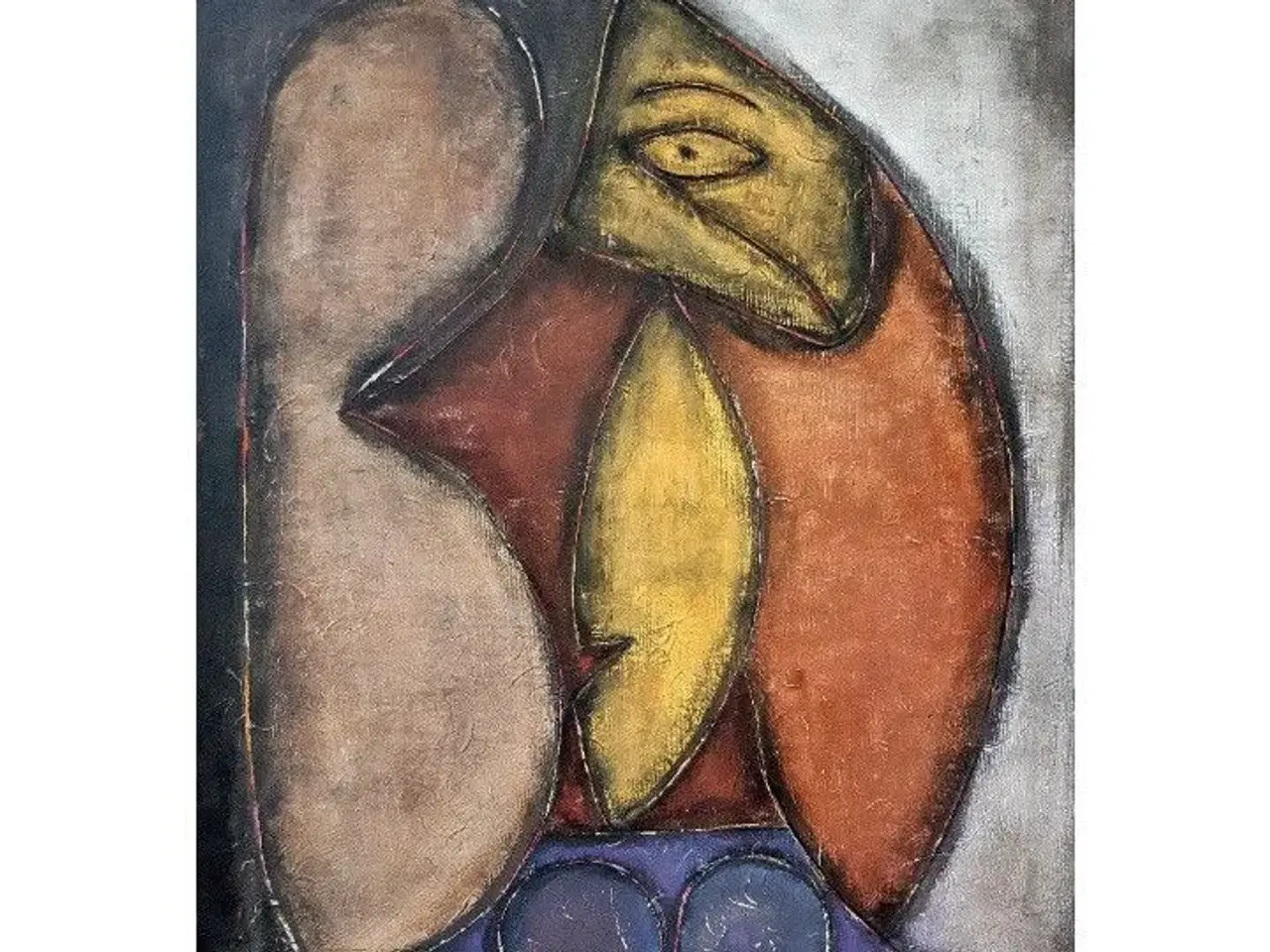 Billede 1 - Akryl maleri, Picasso interpretation