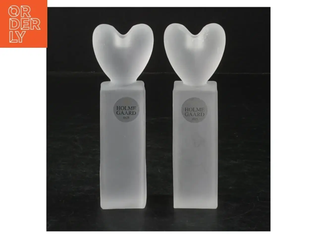 Billede 1 - Holmegaard glaslysestager fra Holmegaard (str. H. 13 cm)