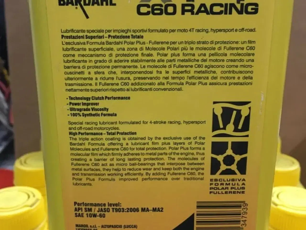 Billede 3 - Bardahl Racing mc olie 10w-60