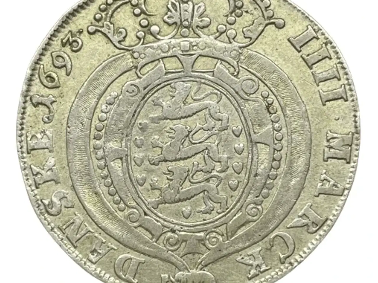 Billede 1 - 1 Krone 1693 Glückstadt