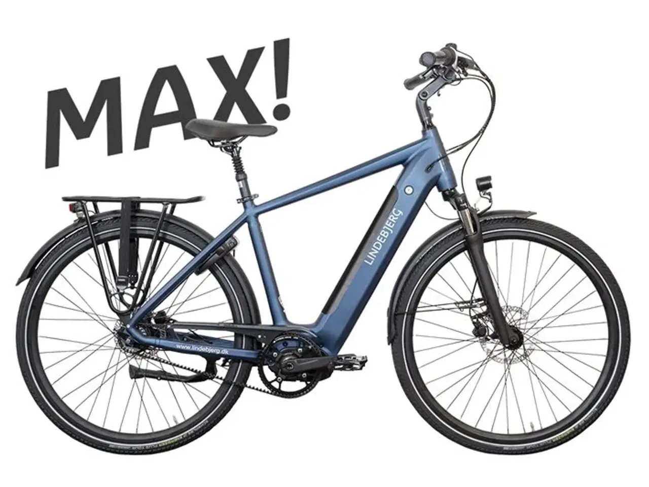 Billede 1 - Lindebjerg 28'' Elcykel Center Royal H MAX - Mat blå