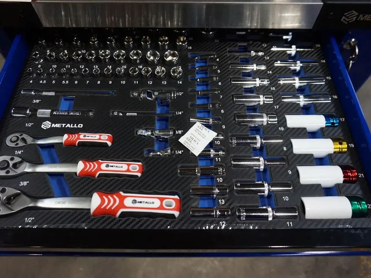 Billede 2 - Metallo Værktøjsvogn XXL med værktøj og 7 skuffer og skab