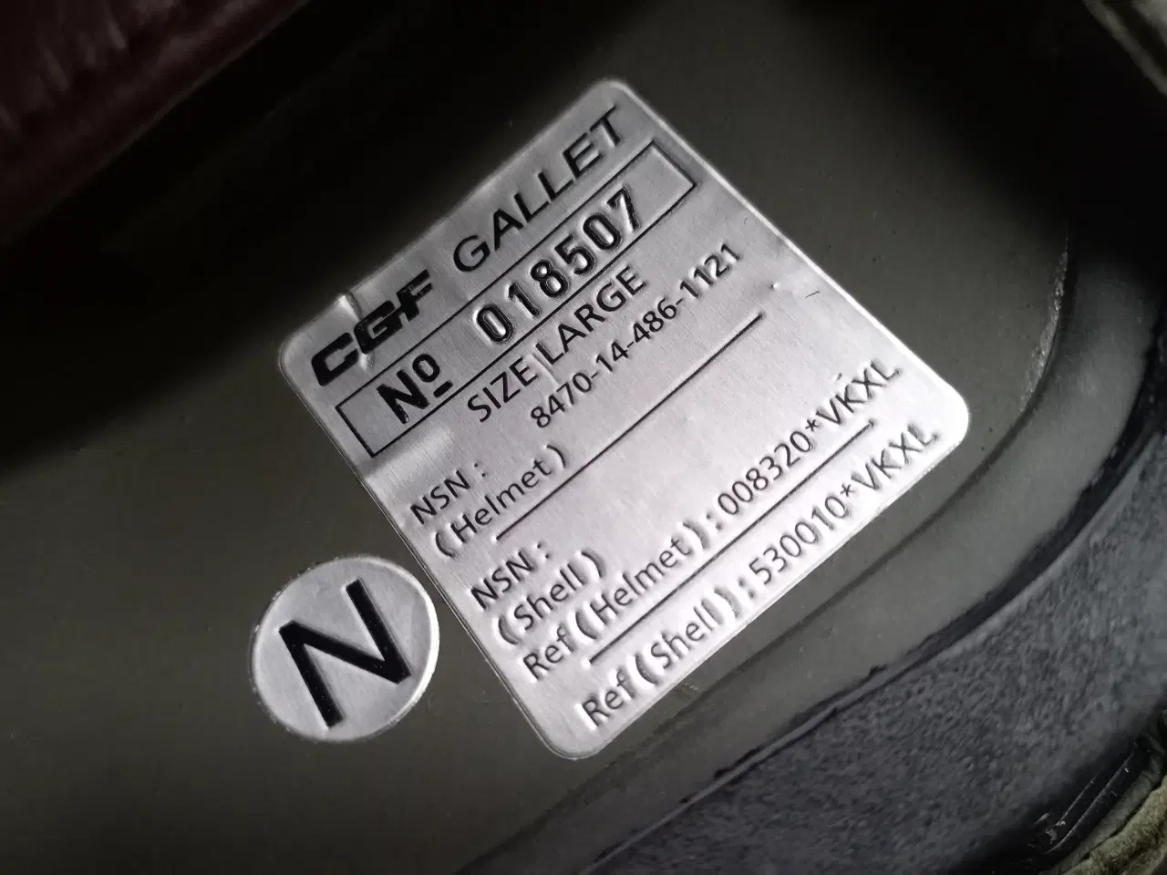 Billede 6 - Hjelm M/96 - Str. L - Camouflage M/84 eller M/01