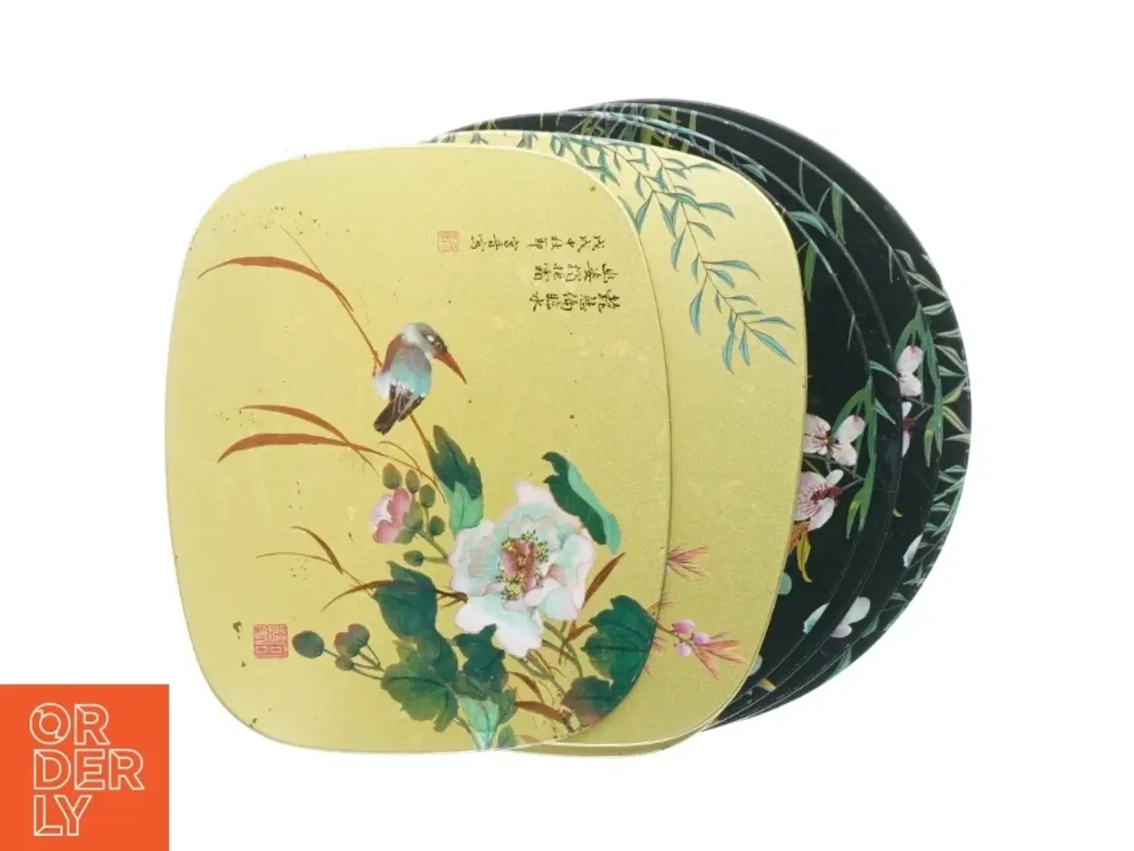 Billede 1 - Dekorative asiatiske bordskånere (str. Ø 20 cm)
