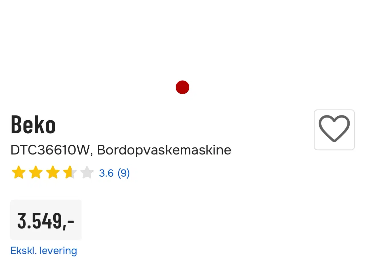 Billede 2 - Bord opvaskemaskine nypris 3549kr