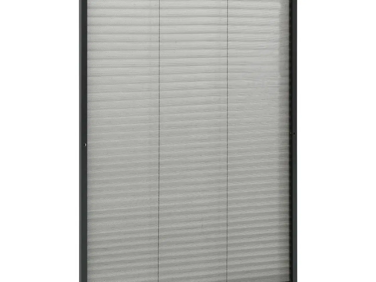 Billede 3 - Plisseret insektnet til vinduer 80x160 cm aluminium antracitgrå