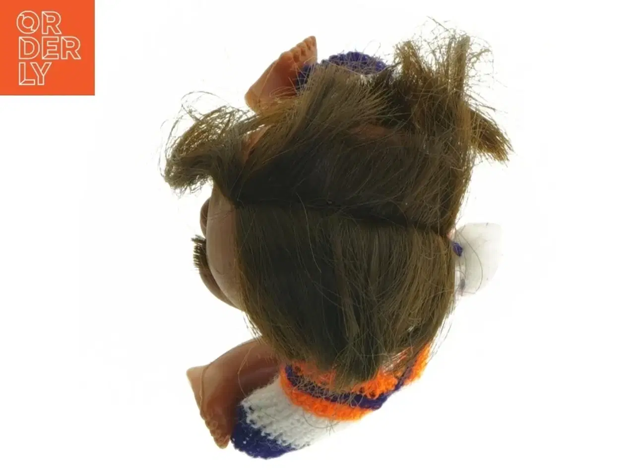 Billede 6 - Lille dukke med stribet sweater (str. 16 cm)