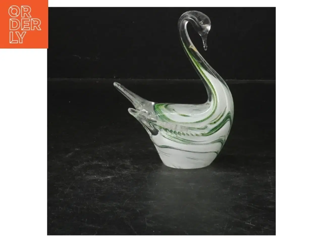 Billede 2 - Glasfigur af en svane (str. 12,5 cm)