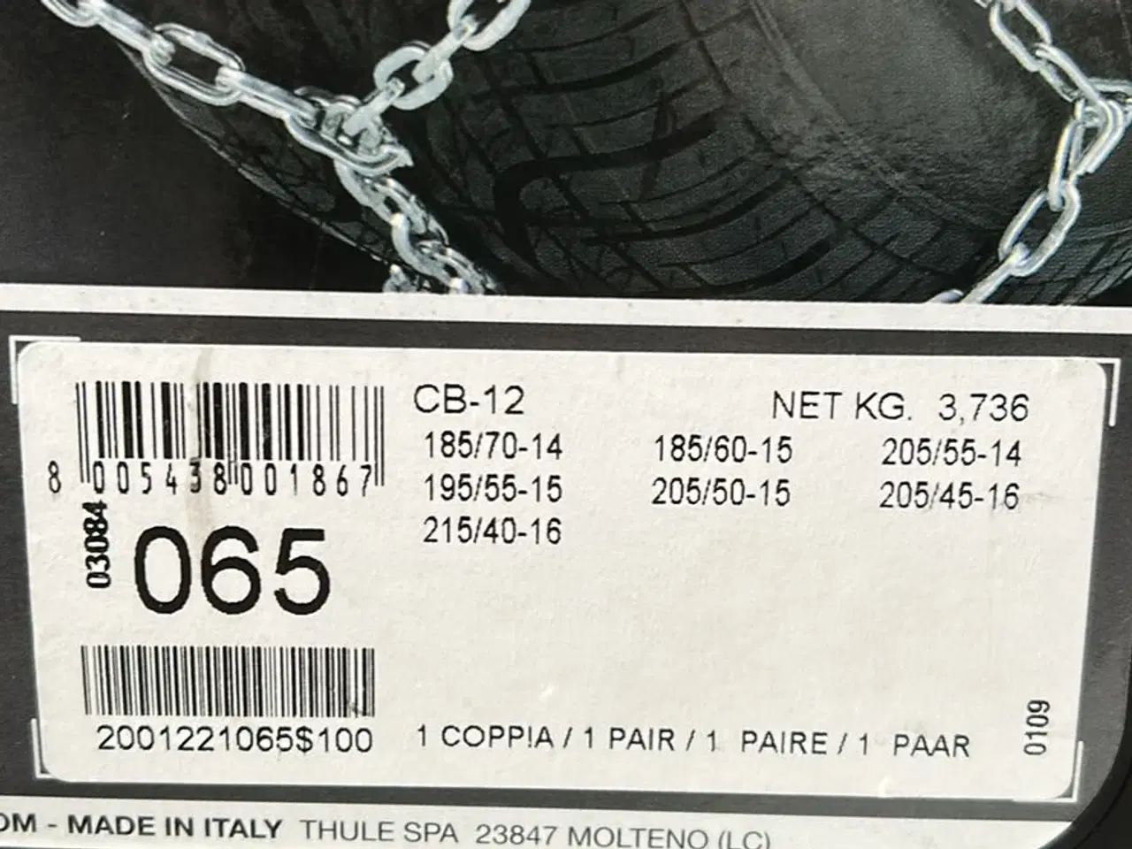 Billede 2 - Thule snekæder - helt nye