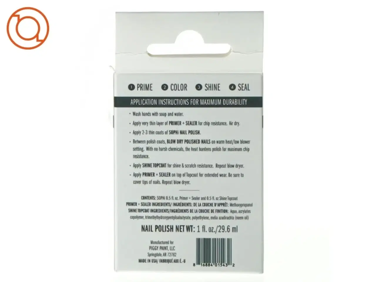 Billede 3 - SOPHi Basecoat og topcoat - vandbaseret, lugtfri, Eco-friendly