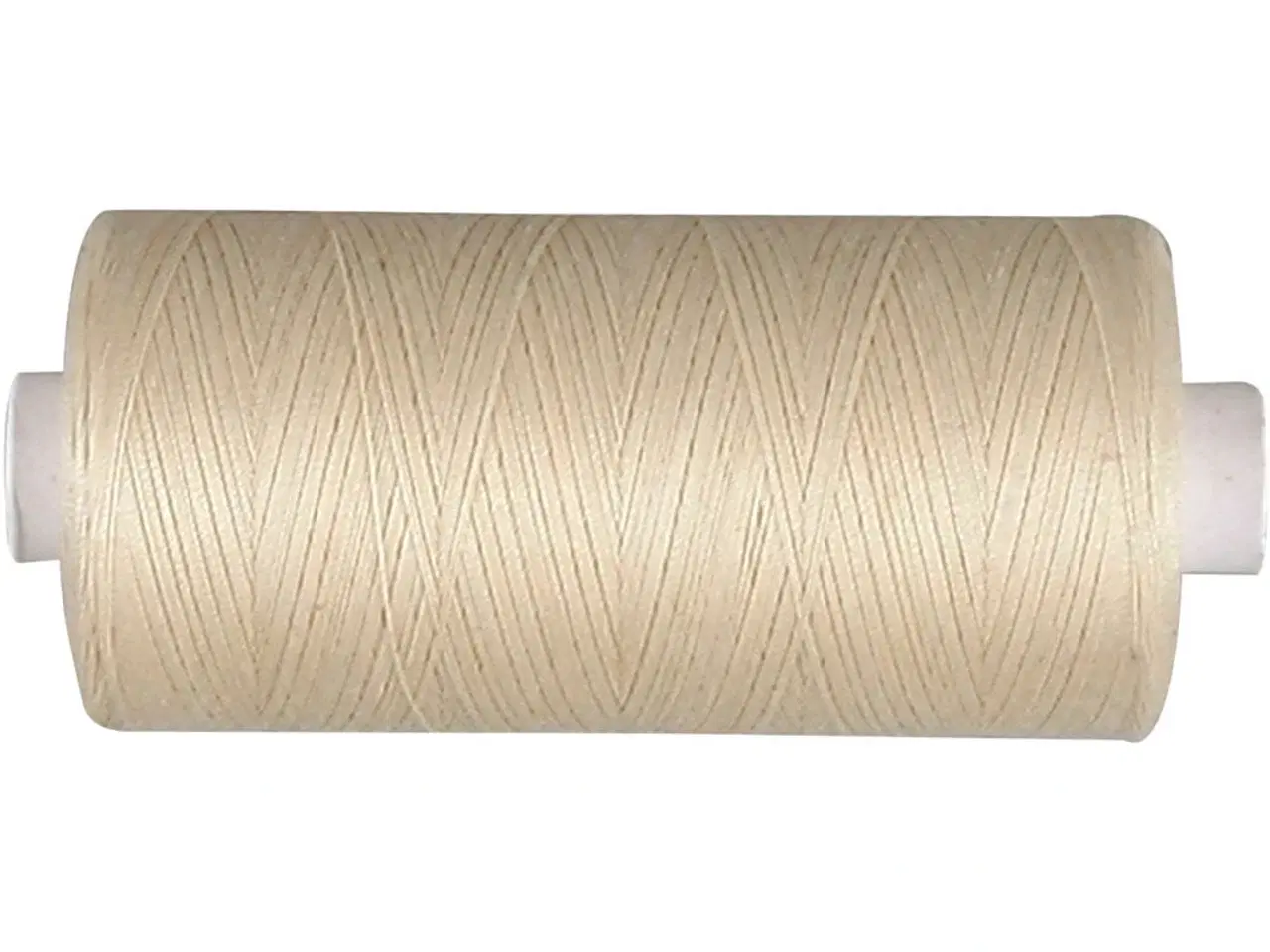 Billede 1 - Råhvid Sytråd 1000m - 100% Bomuld, Stærk Kvalitet