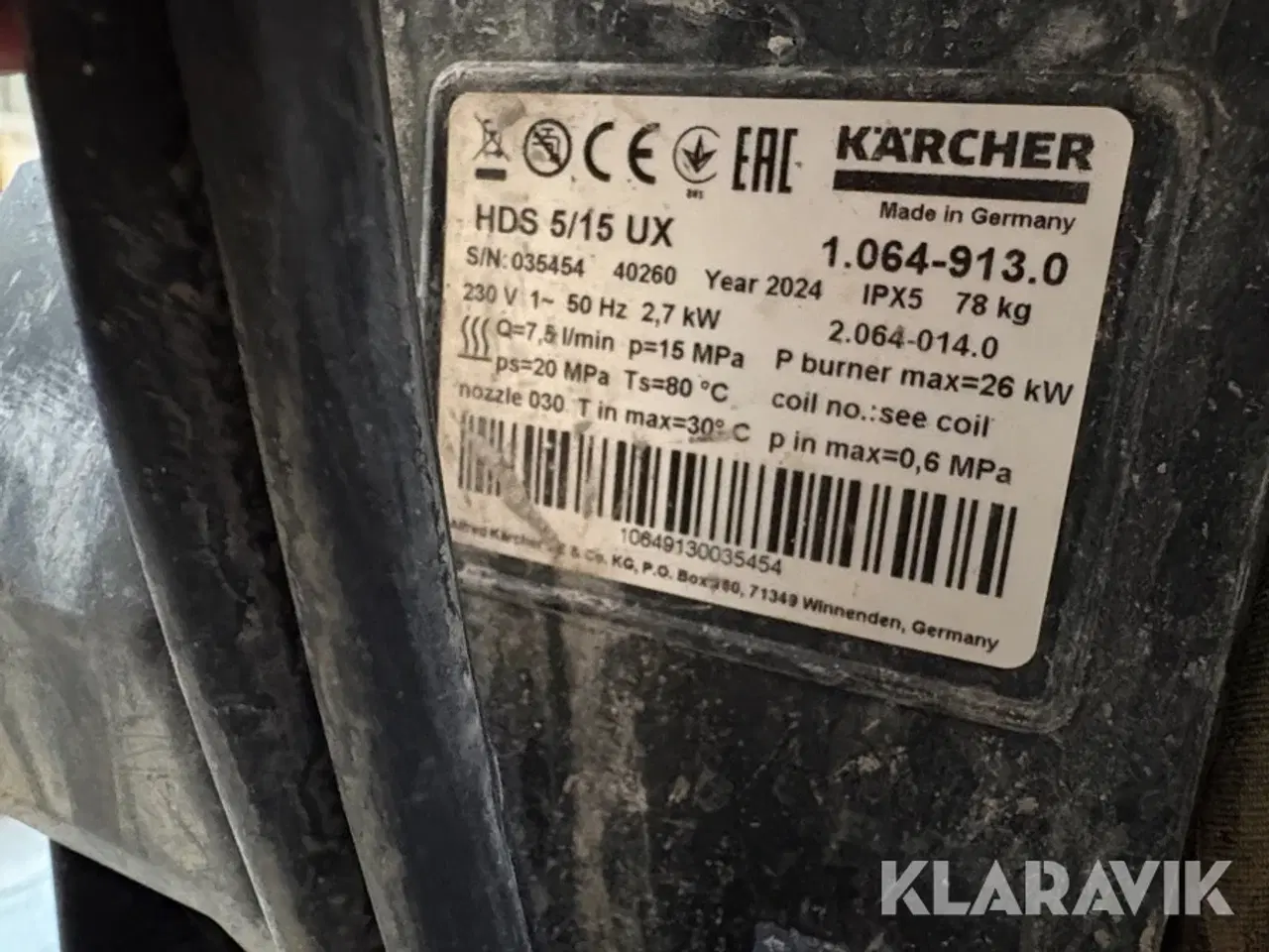 Billede 12 - Højtryksrenser Kärcher HDS 5/15 UX
