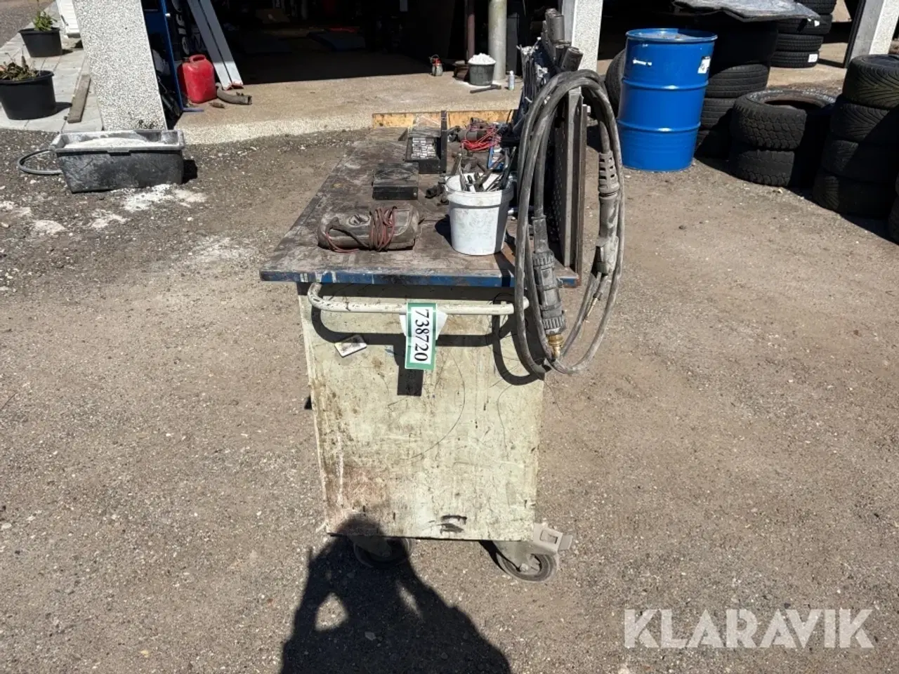 Billede 2 - Værkstedsvogn med indhold