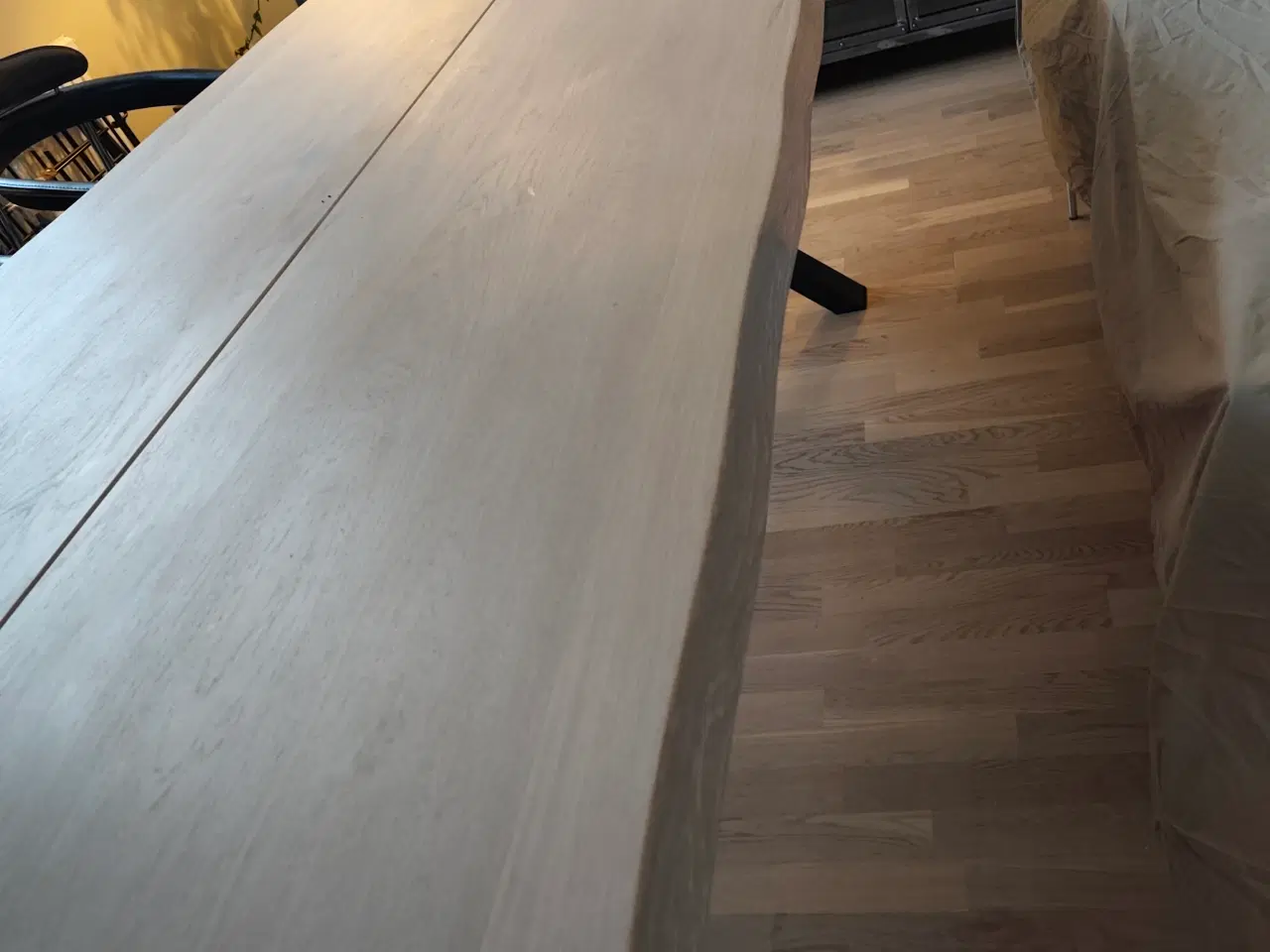 Billede 3 - Plankebord (hvidolieret) med to ekstraplader 