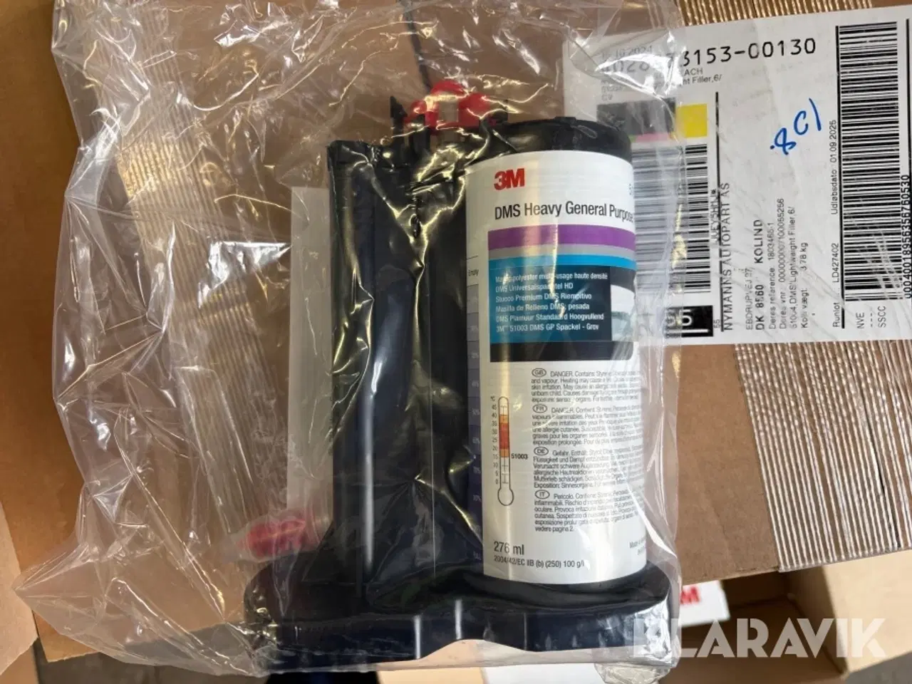 Billede 3 - Spartelmasse 3M Filler 6 kasser med 6 flasker i hver kasse