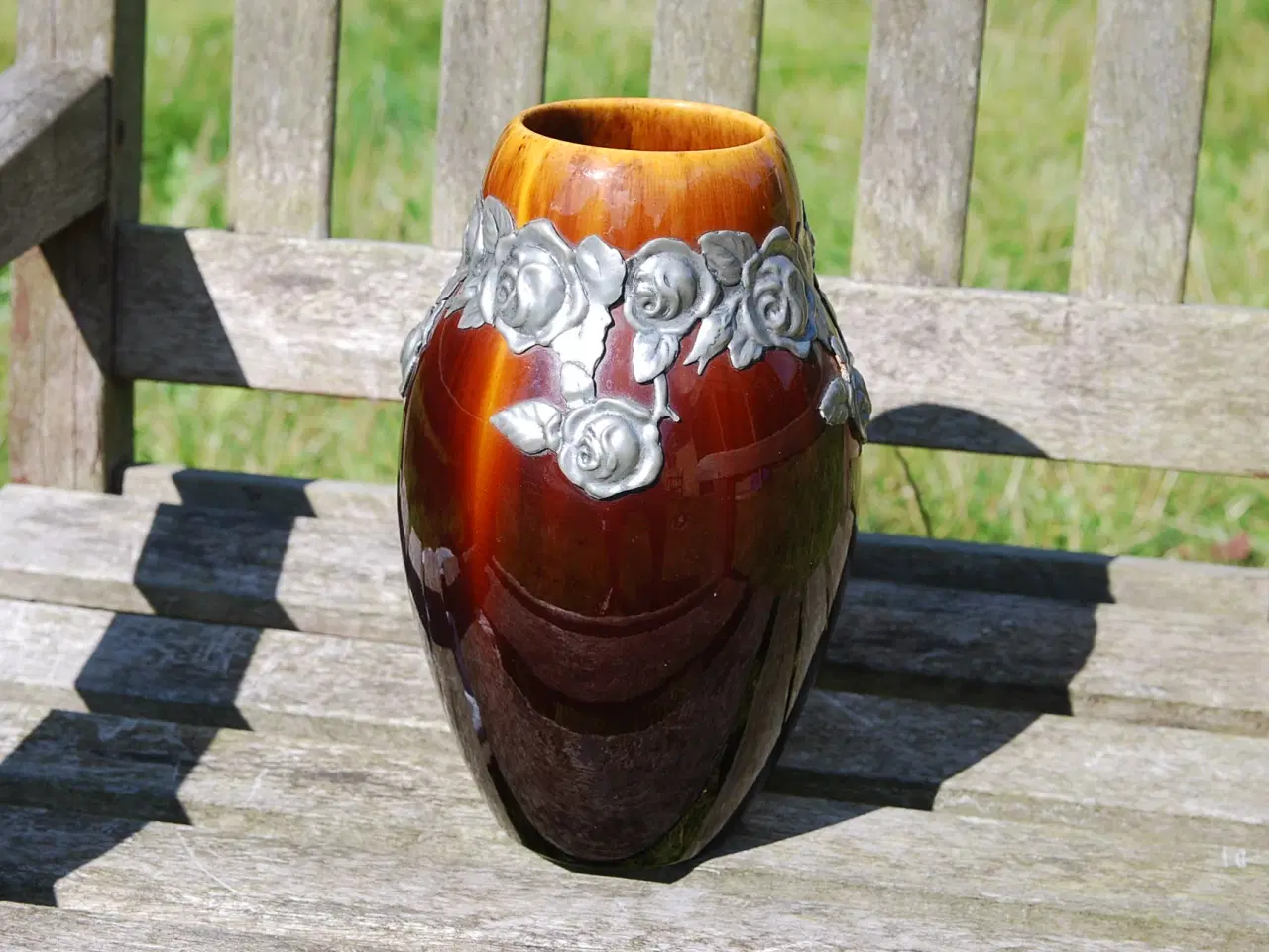 Billede 3 - Gammel Michael Andersen vase 