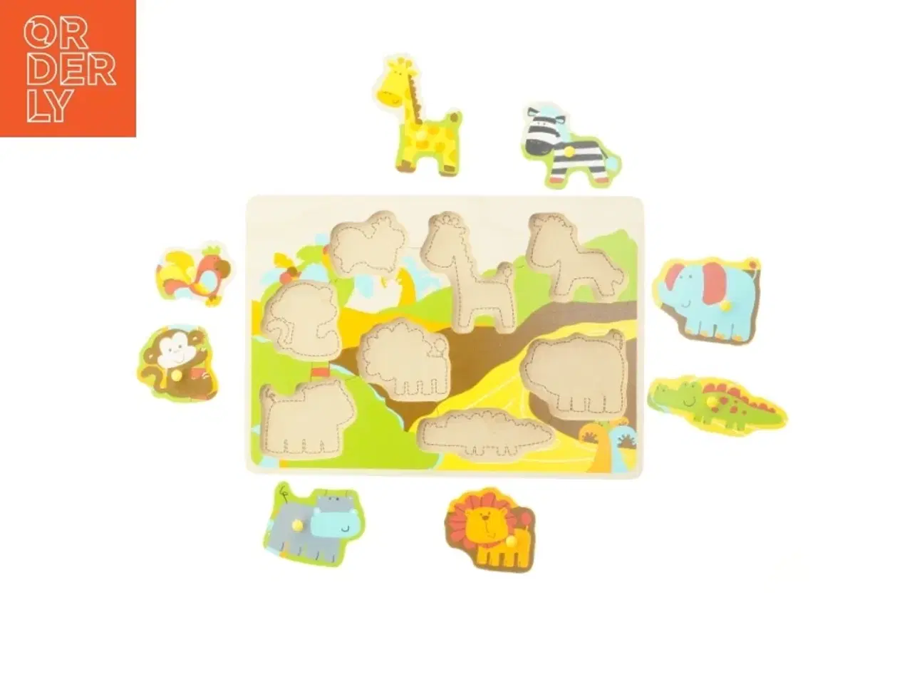 Billede 4 - Puslespil med dyremotiver fra Hape (str. 29x20,5 cm)