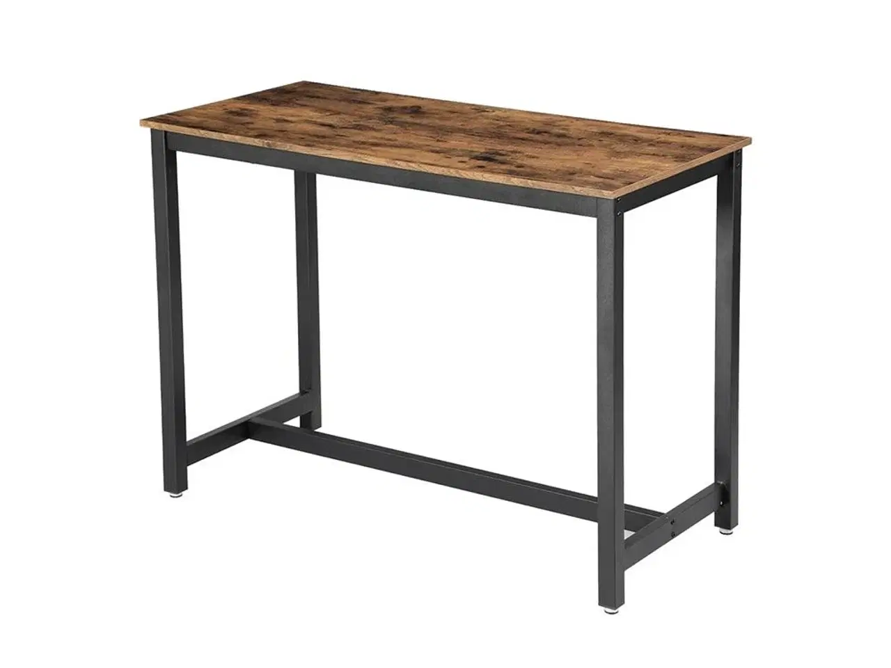 Billede 2 - Barbord industrielt spisebord 120 × 60 × 90 cm, trælook og metalstel