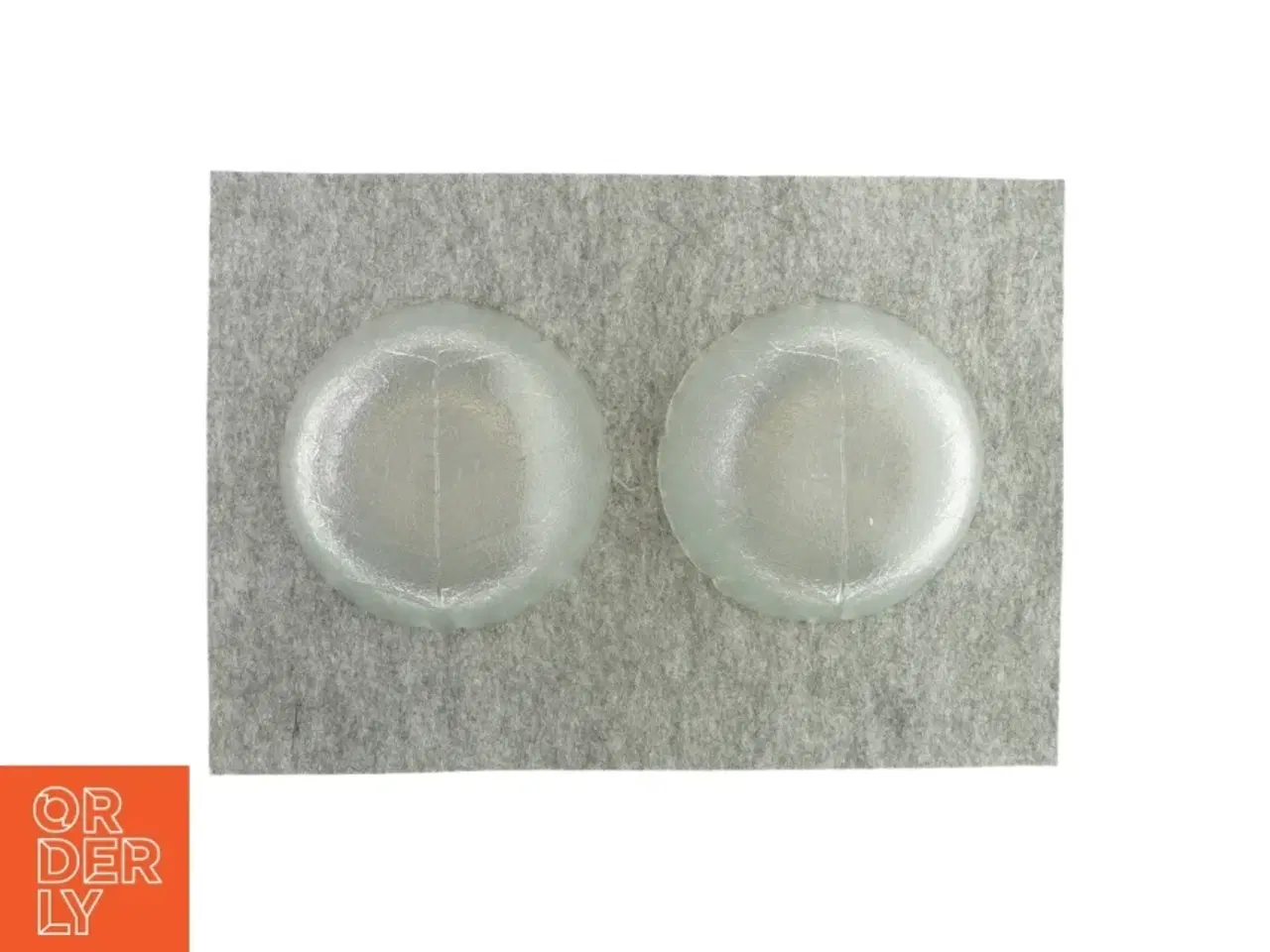 Billede 3 - Glasskåle med bladtryk (2 styk)