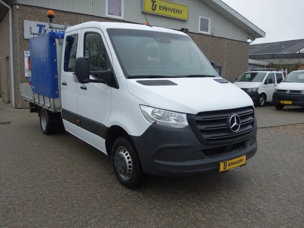 Billede 1 - Mercedes Sprinter 516 2,2 CDi A2 Mandskabsvogn m/lad RWD