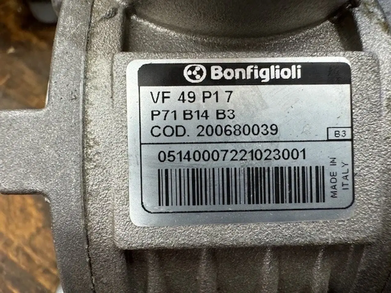 Billede 6 - Bonfiglioli motor evt. med tilhørende gear