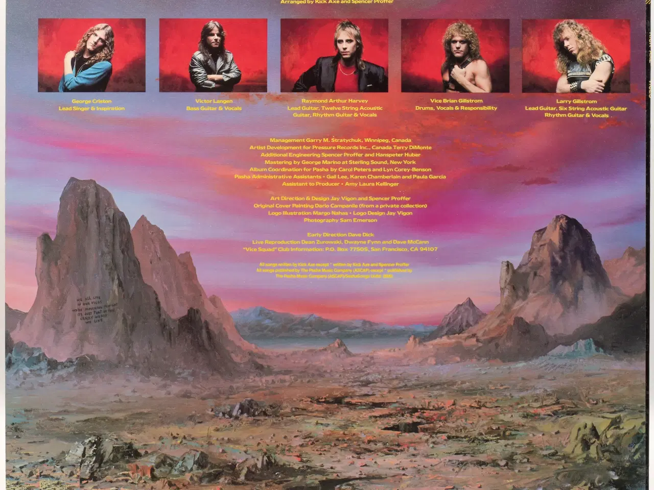 Billede 2 - Kick Axe - Vices - JAPAN 1984 (28AP 2902) EX/EX