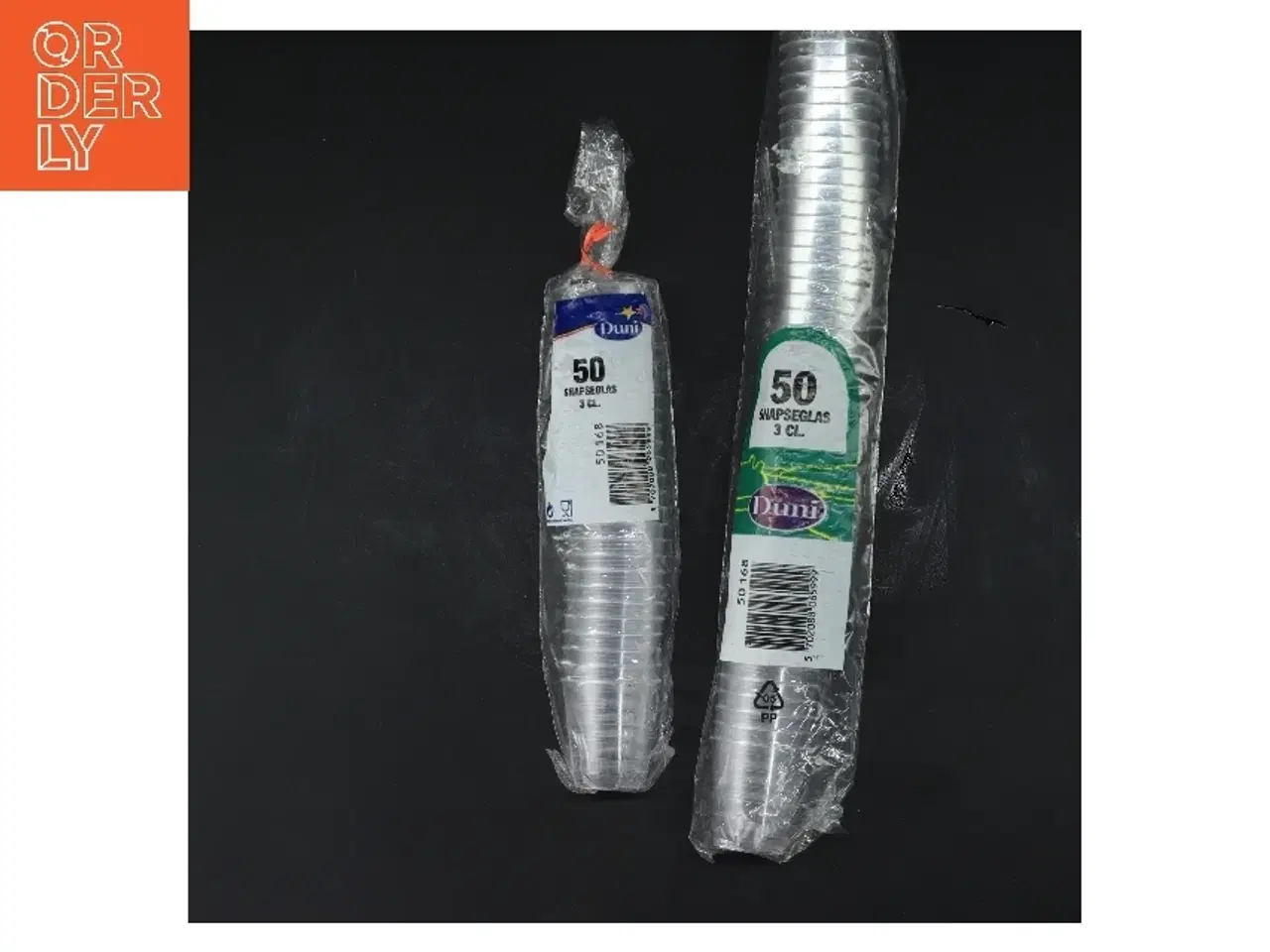 Billede 1 - 2 Pakker med 2 x 50 plast snaps glas fra Duni