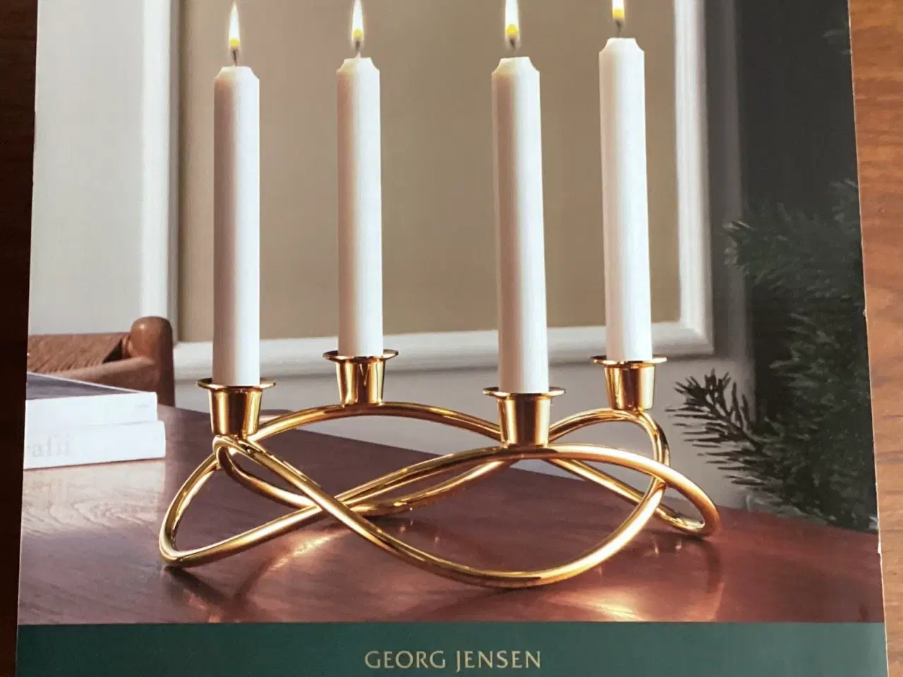 Billede 1 - Adventskrans fra Georg Jensen, i meget flot stand
