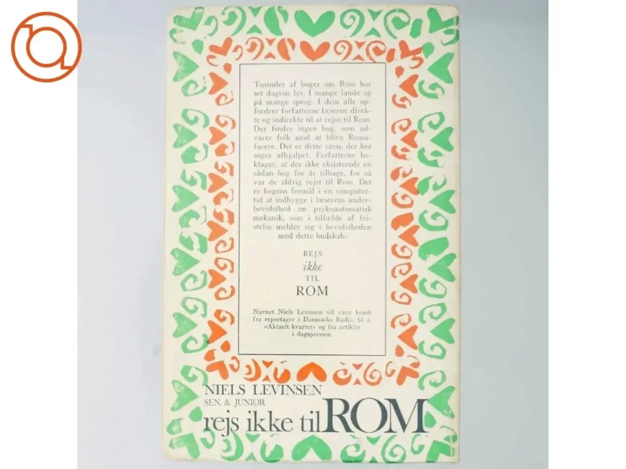 Billede 3 - Rejs ikke til Rom - Niels Levinsen