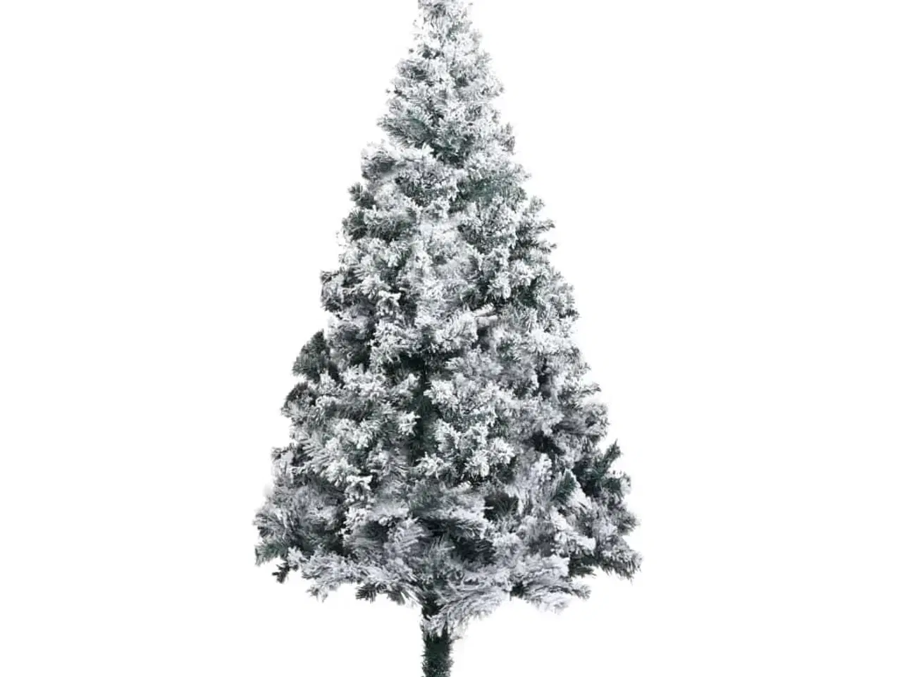 Billede 2 - Kunstigt juletræ med sne 180 cm PVC grøn