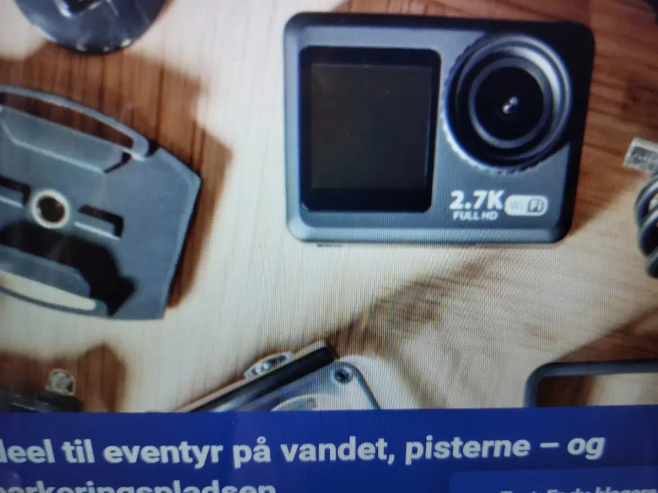 Billede 4 - ACTIONSCAMERA/DASHBOARD TIL BILEN OG CYKLEN