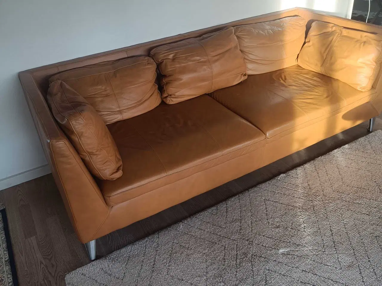 Billede 2 - Pænt brugt lædesofa