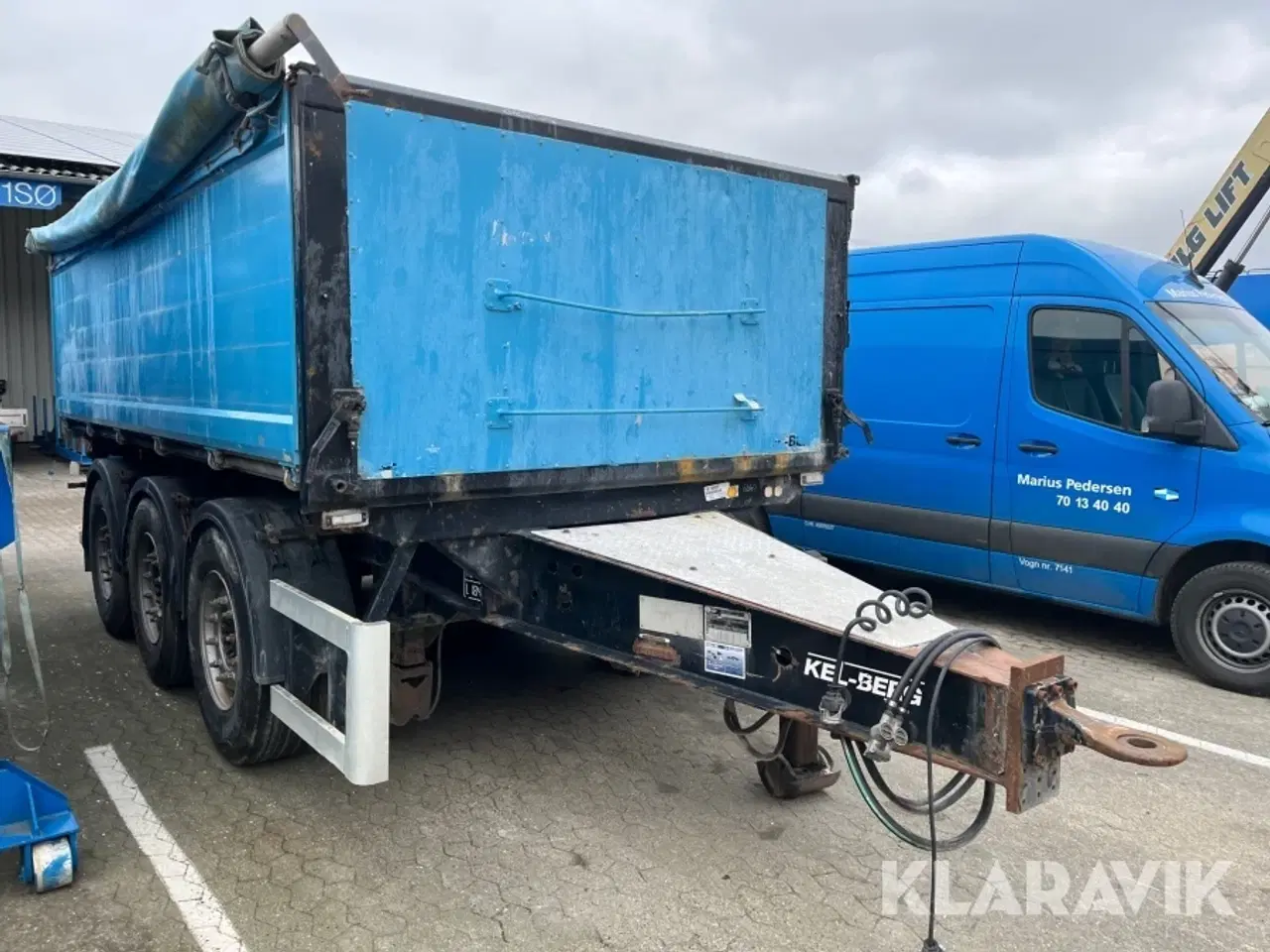 Billede 2 - 3 akslet tipkærre Kel-Berg T790K 4550