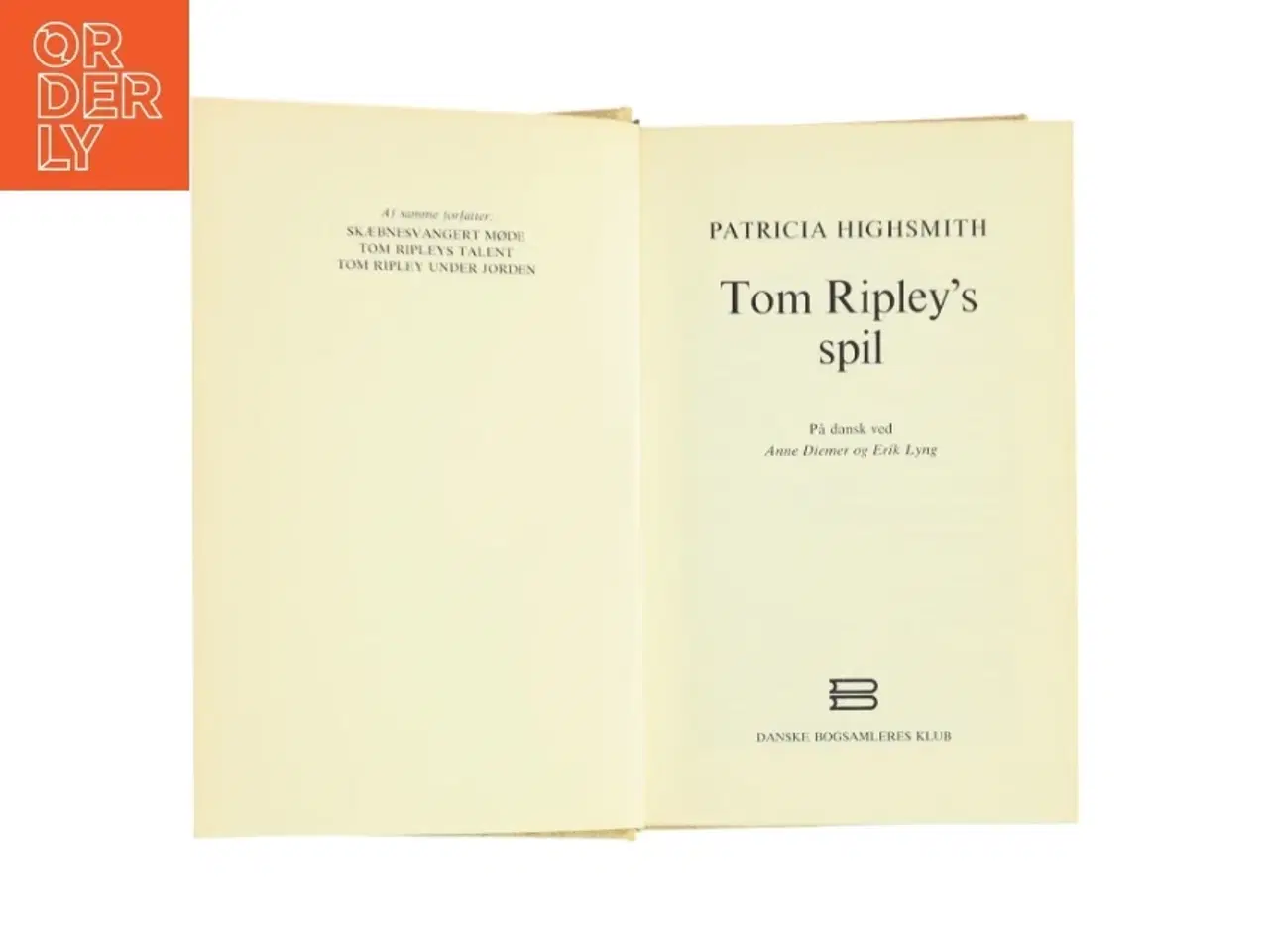 Billede 1 - Tom Ripley&#39;s spil af Patricia Highsmith (Bog=