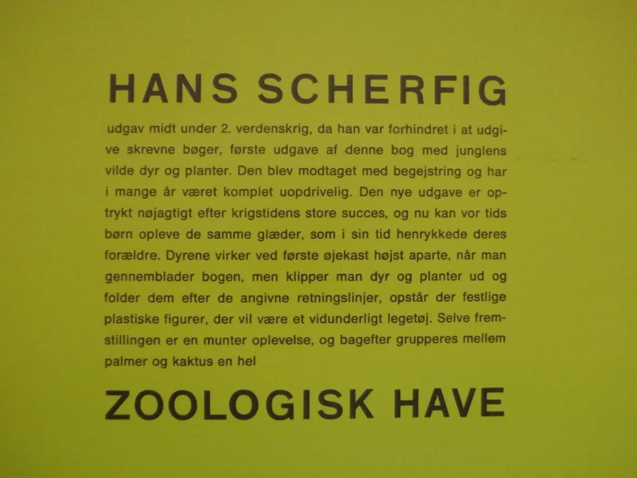 Billede 3 - zoologisk have - dyr til udklip og foldning, af ha