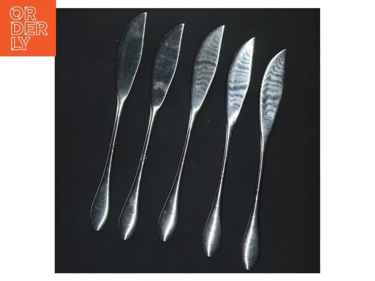 Billede 1 - Sæt af fem fiskeknive (str. 20x2 cm)