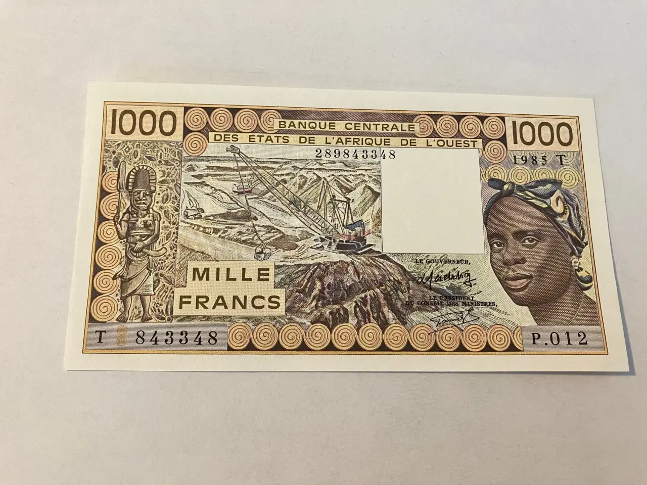 Billede 1 - 1000 Francs Western African States Togo 1985 T