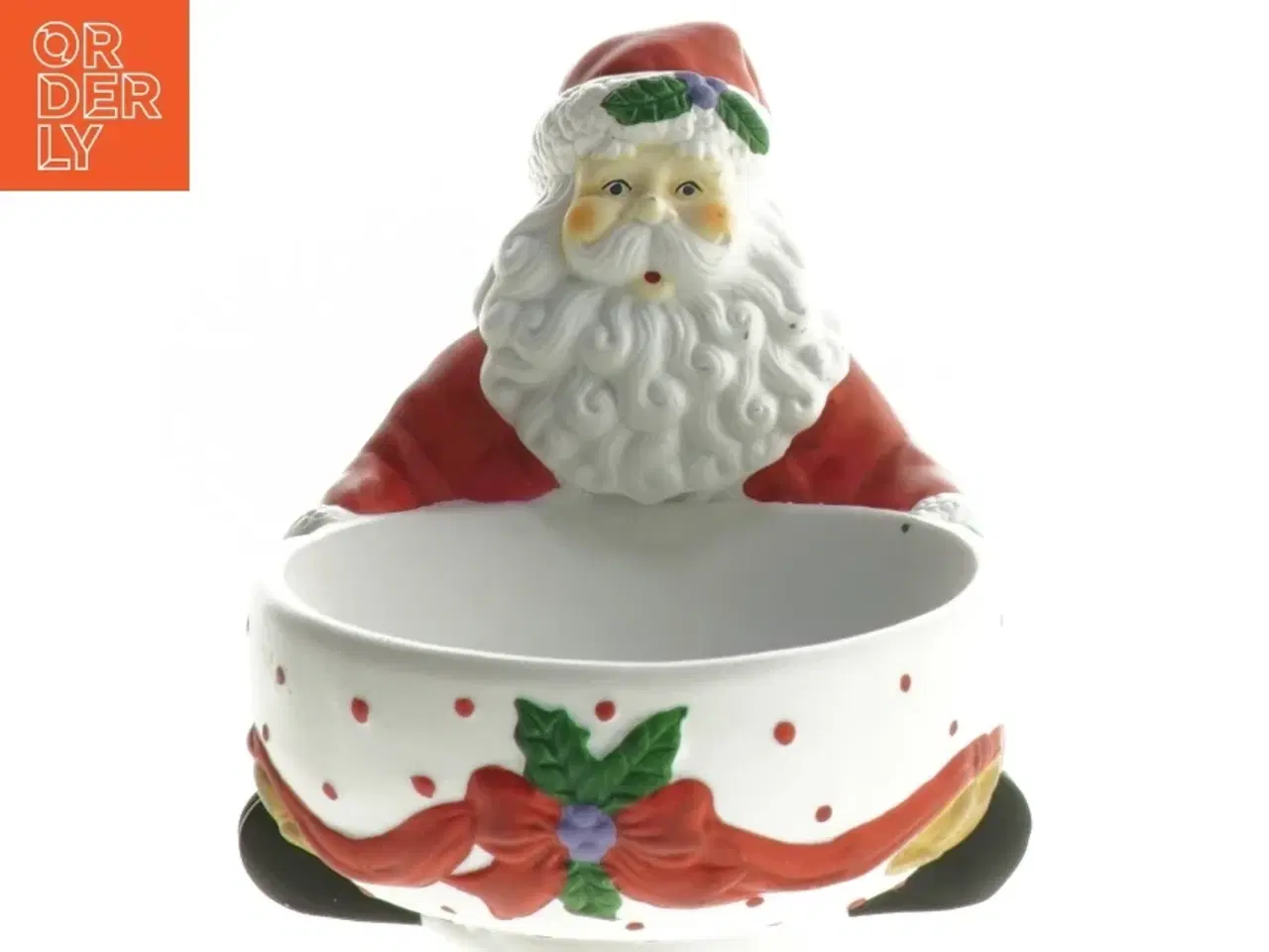 Billede 1 - Juleskål med julemandsmotiv (str. 18,5 cm)