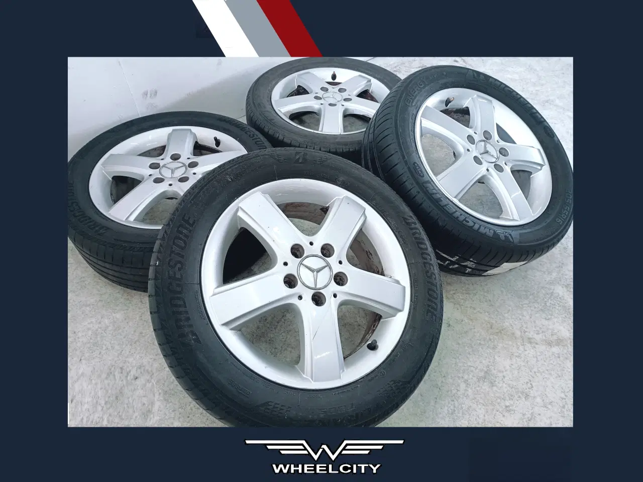 Billede 1 - 5x112 16" ET46 nav 66,6ø Mercedes fælge