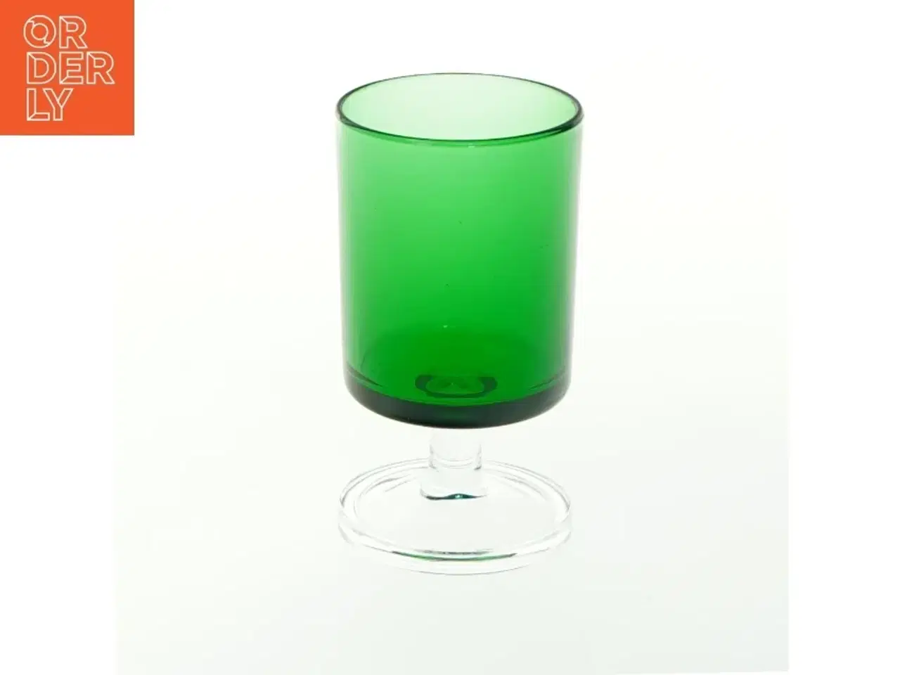 Billede 2 - Grønne glas på fod (str. H 9,5 cm, ø 5 cm)