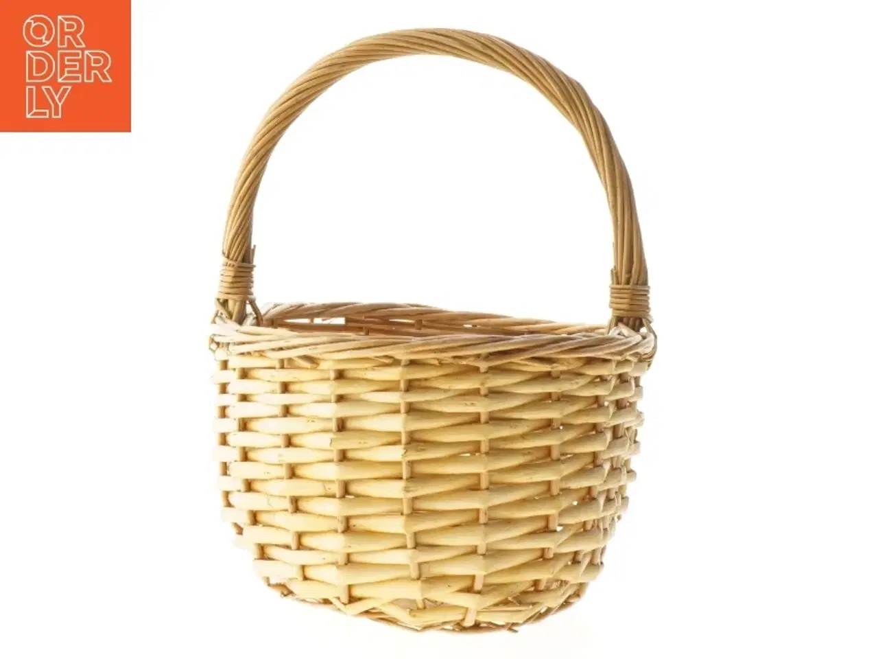 Billede 3 - Flettet kurv med hank (str. 25 cm)