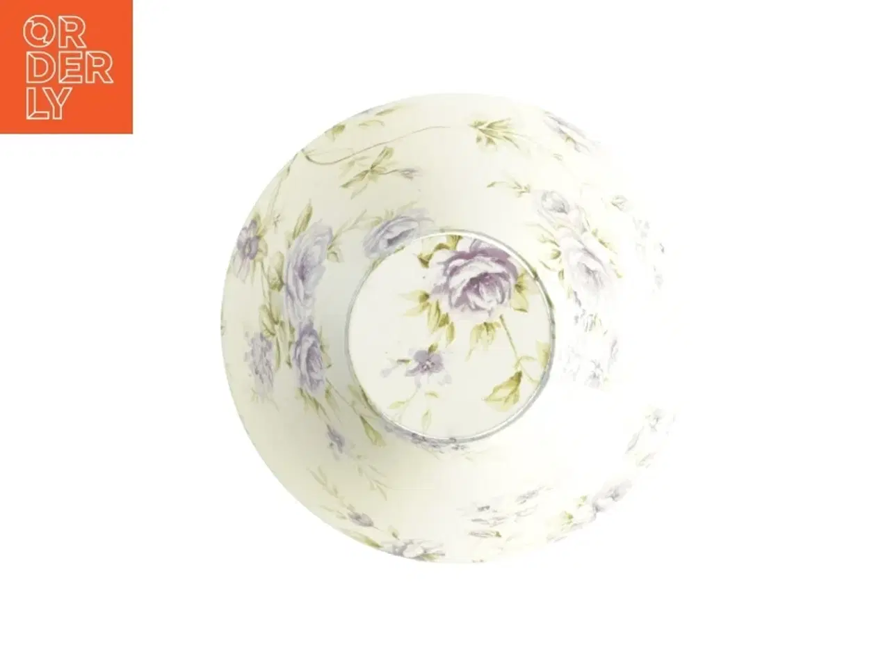 Billede 2 - Lampeskærm med blomstermønster (str. Diameter 43,5 cm h 24 cm)