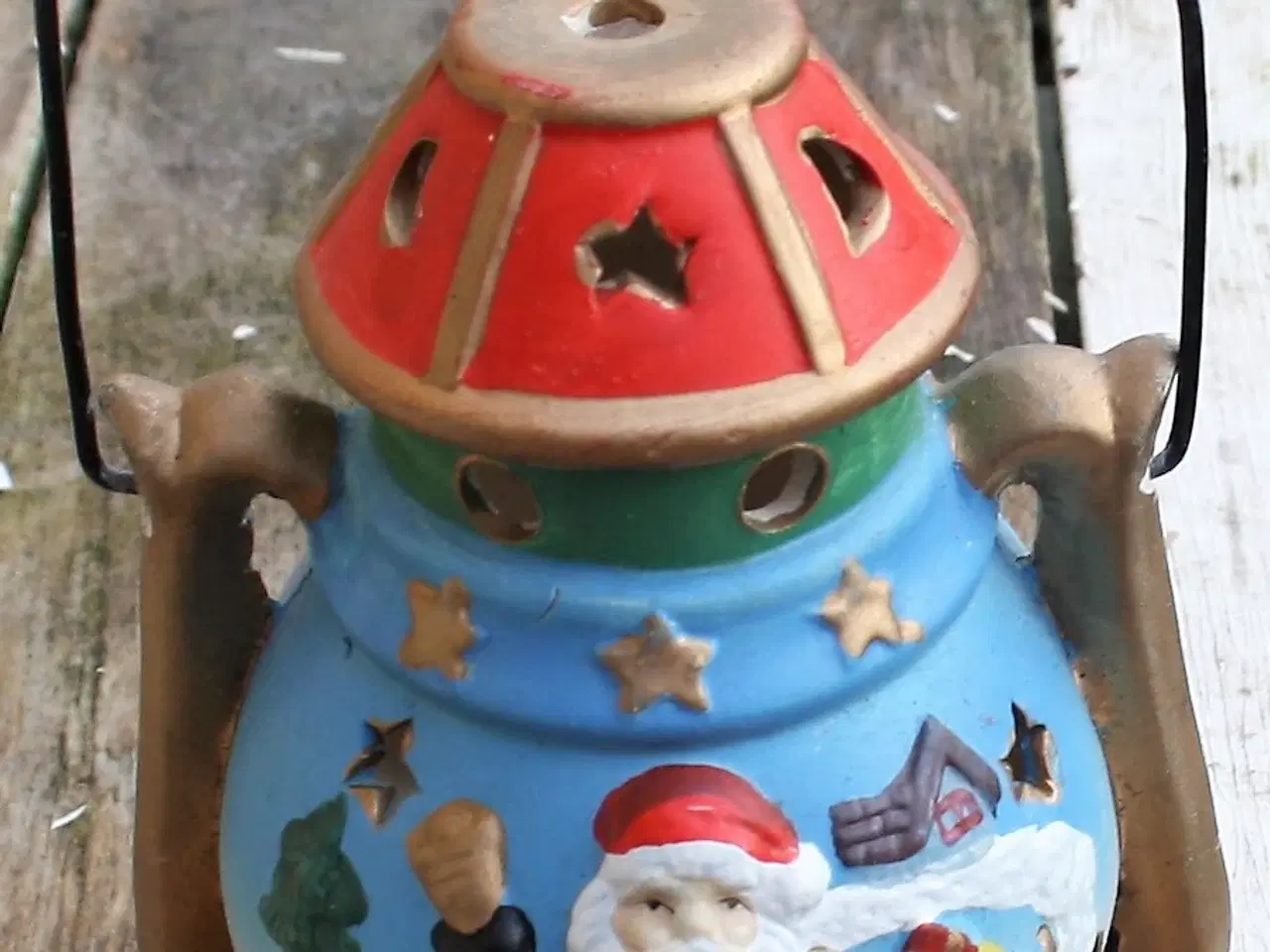 Billede 2 - Stor Jule Lanterne til fyrfadslys