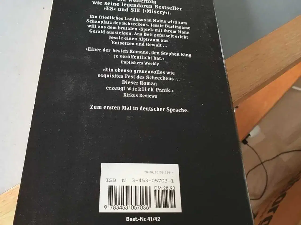 Billede 2 - Das Spiel, Stephen King, genre: gys, På tysk