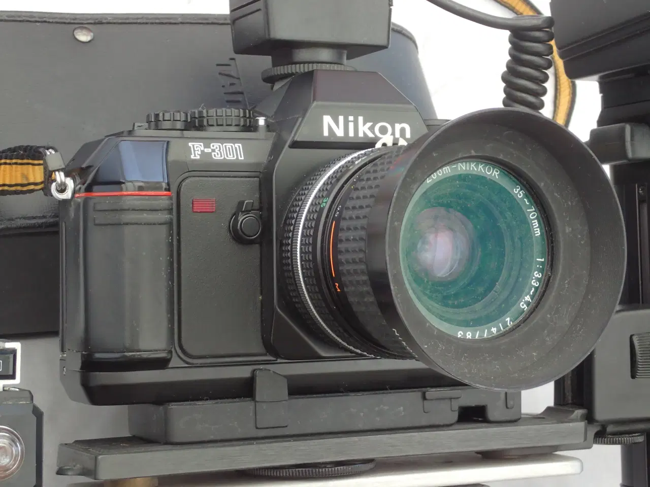Billede 3 - Nikon F 301 kamera med tilbehør