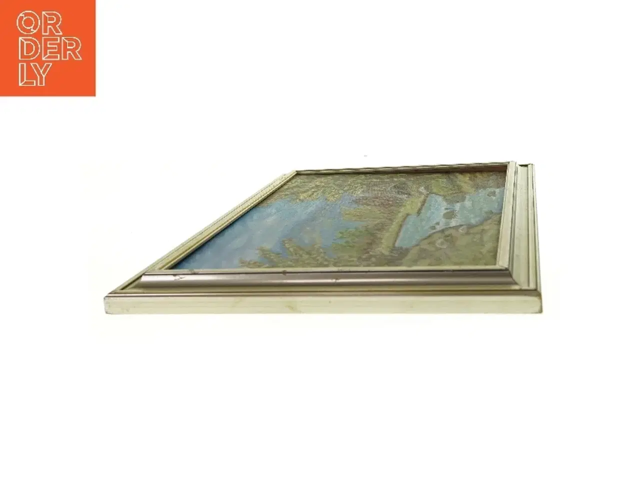 Billede 3 - Billedramme / maleri med billede fra Ukendt (str. LB:62,5x46cm)